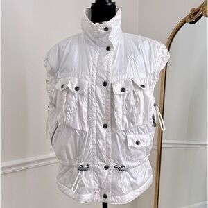 Vintage Head White Puffer Vest